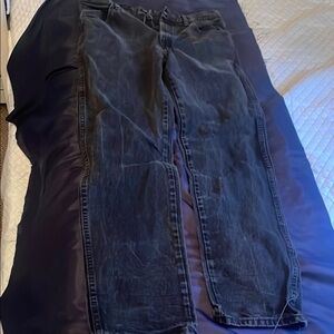 Men's Rustler 36x34 Black Jeans.